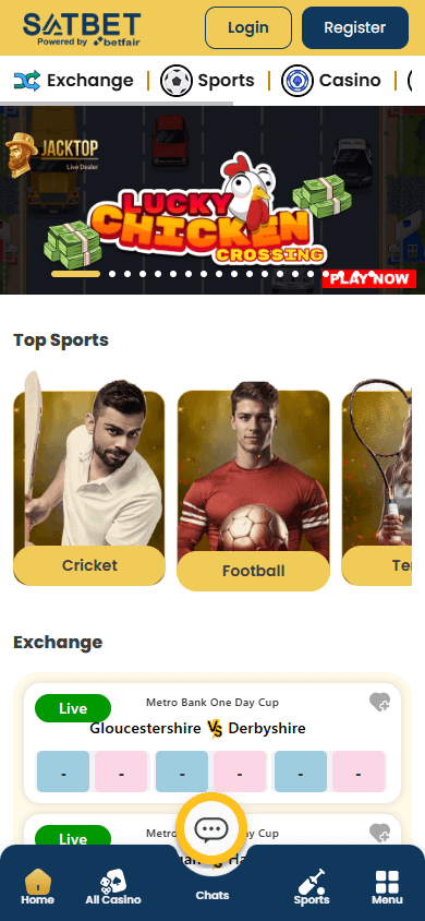 Satbet Casino Mobile screenshot